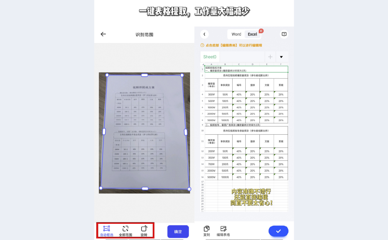 简化工作流:提取表格助力快速文档数字化